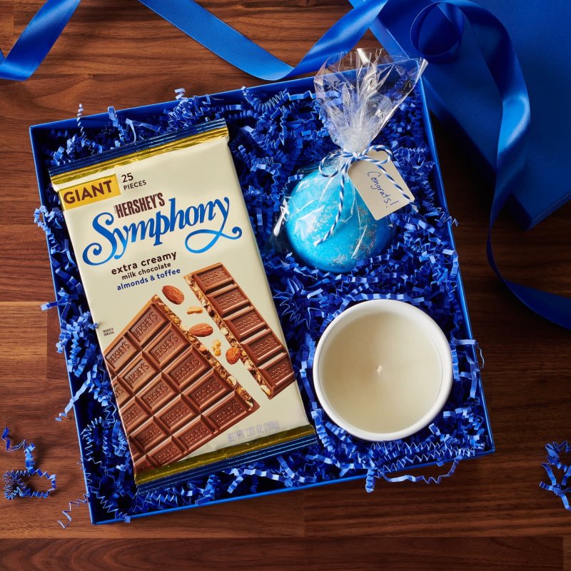 HERSHEY'S SYMPHONY CHOCOLATE ALMOND TOFFEE GIANT CANDY BAR 7.37 OZ 25 PIECES