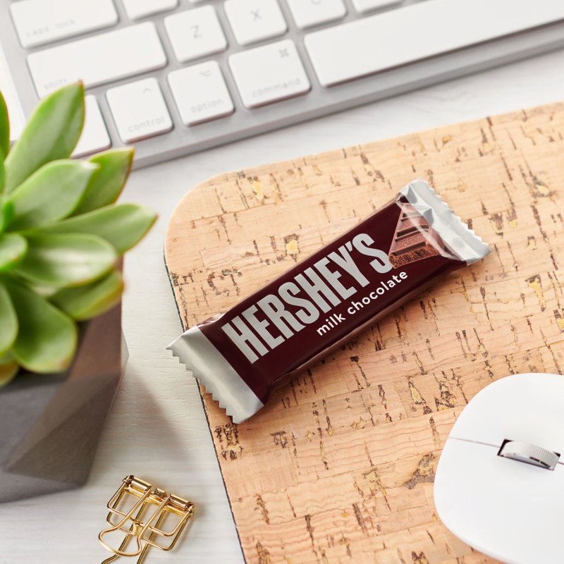 HERSHEYS MILK CHOCOLATE SNACK SIZE BARS 0.45 OZ 12 PACK