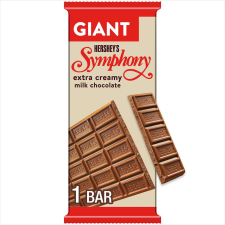 HERSHEY SYMPHONY MILK CHOCOLATE GIANT CANDY BAR 7.37 OZ 25 PIECES