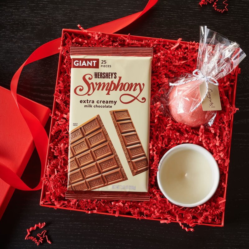 HERSHEY SYMPHONY MILK CHOCOLATE GIANT CANDY BAR 7.37 OZ 25 PIECES