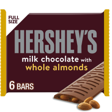 HERSHEY'S MILK CHOCOLATE ALMONDS CANDY BARS 1.45 OZ 6 COUNT