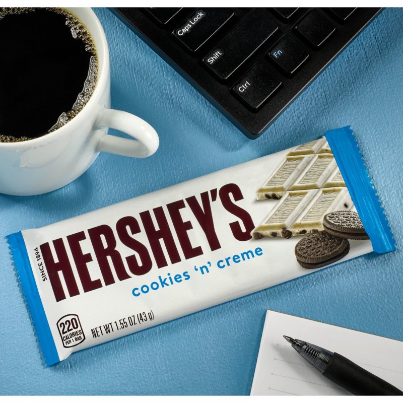 HERSHEYS COOKIES N CREME CANDY BARS 1.55 OZ 6 COUNT