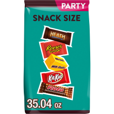 HERSHEY ASSORTED FLAVORED SNACK SIZE CANDY PARTY PACK 35.04 OZ