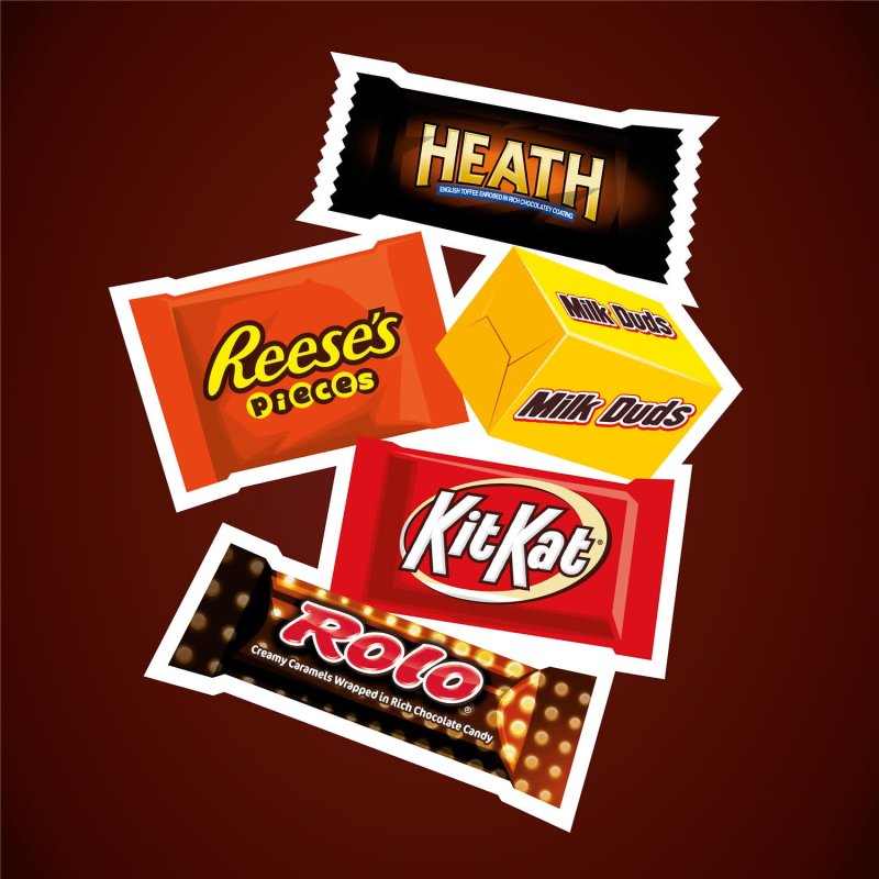 HERSHEY ASSORTED FLAVORED SNACK SIZE CANDY PARTY PACK 35.04 OZ