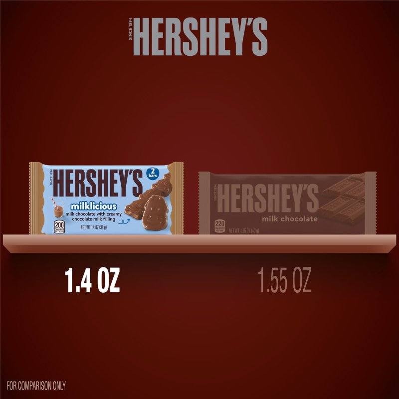 HERSHEY'S MILKLICIOUS MILK CHOCOLATE BAR 1.4 OZ