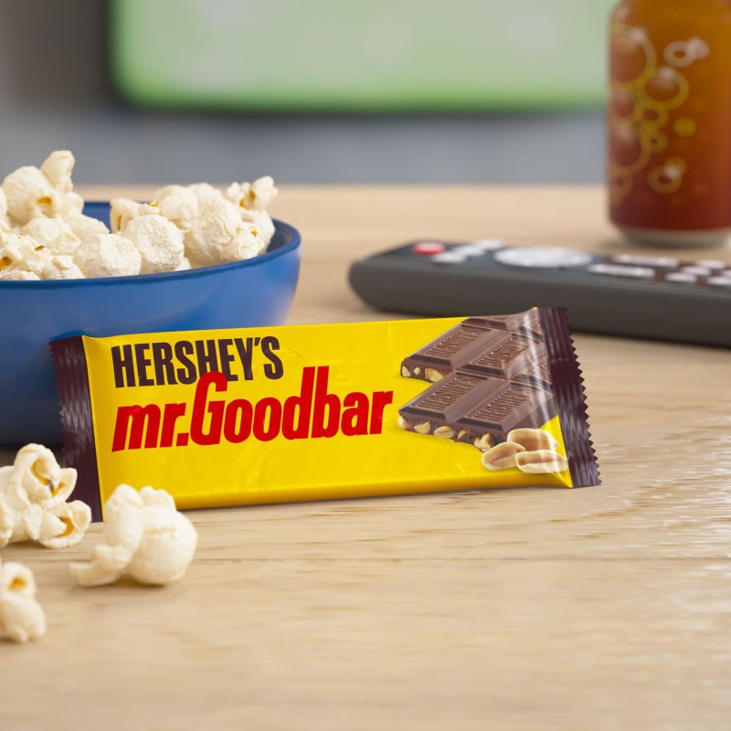 HERSHEY'S MR GOODBAR CHOCOLATE PEANUTS CANDY BARS 1.75 OZ 6 COUNT