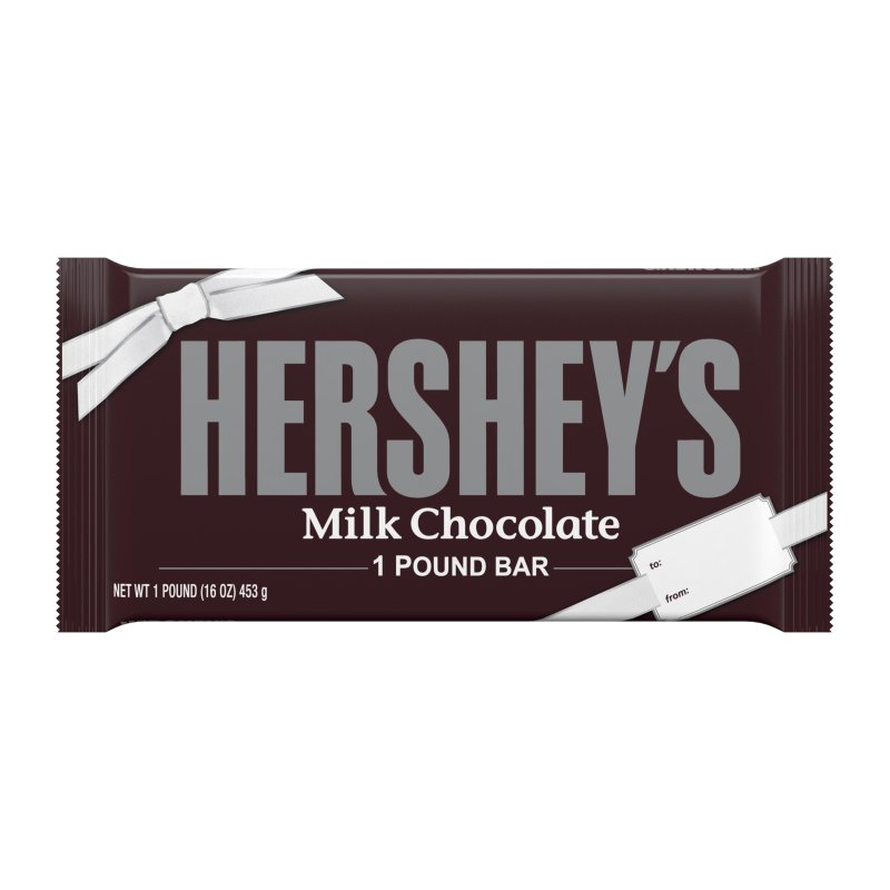 HERSHEYS MILK CHOCOLATE BAR 1 LB LARGEST SIZE PACK