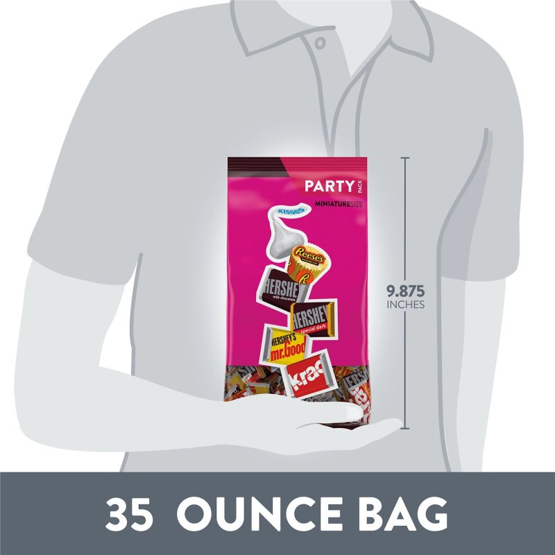 HERSHEY'S AND REESE'S CHOCOLATE CANDY PARTY PACK 35 OZ