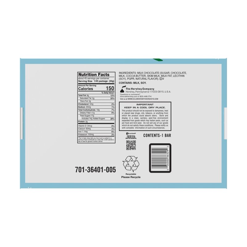 HERSHEYS MILK CHOCOLATE CHRISTMAS CANDY GIFT BAR 3 LB PACK