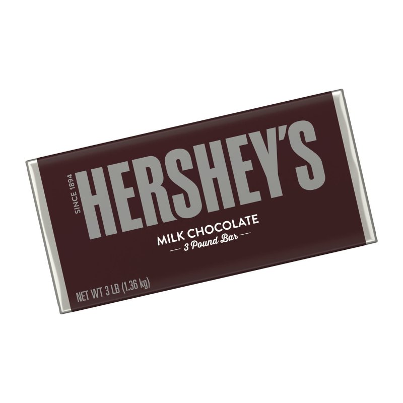 HERSHEYS MILK CHOCOLATE CHRISTMAS CANDY GIFT BAR 3 LB PACK