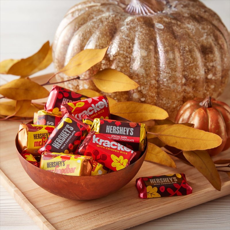 HERSHEYS MINIATURES ASSORTED CHOCOLATE HALLOWEEN CANDY BAG 9.9 OZ