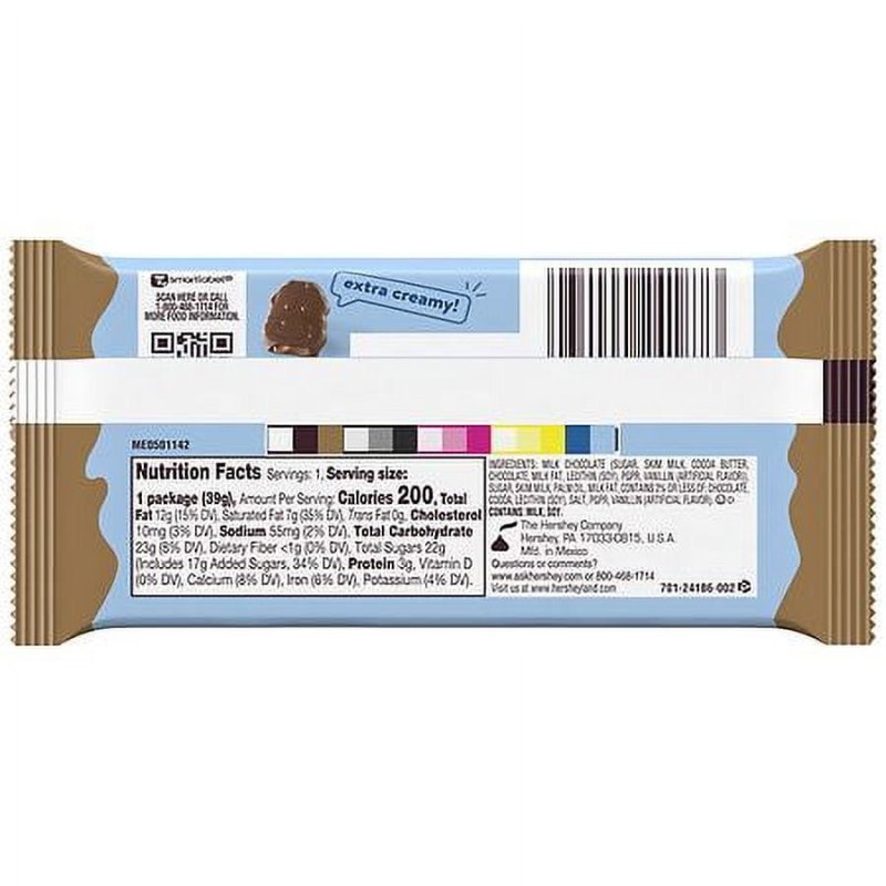 HERSHEYS MILKLICIOUS MILK CHOCOLATE CANDY BAR 1.4 OZ