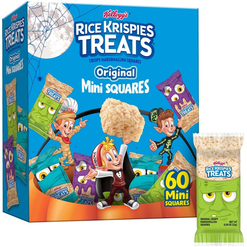RICE KRISPIES TREATS ORIGINAL CHEWY CRISPY MINI MARSHMALLOW SQUARES READY TO EAT 23.2 OZ