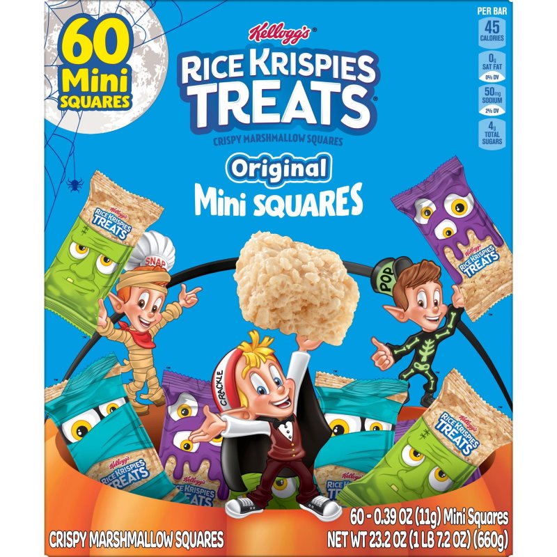 RICE KRISPIES TREATS ORIGINAL CHEWY CRISPY MINI MARSHMALLOW SQUARES READY TO EAT 23.2 OZ