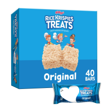 RICE KRISPIES TREATS ORIGINAL CHEWY CRISPY MARSHMALLOW SQUARES 40 COUNT 31.2 OZ