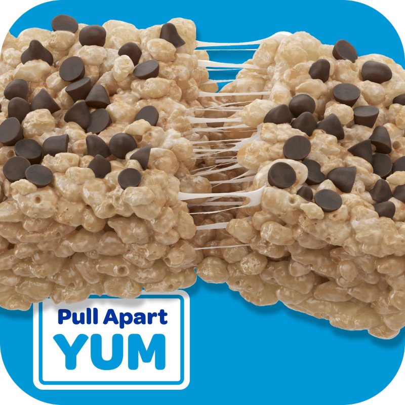 RICE KRISPIES TREATS CHOCOLATEY CHIP COOKIE DOUGH MARSHMALLOW SNACK BARS 12.4 OZ 16 COUNT