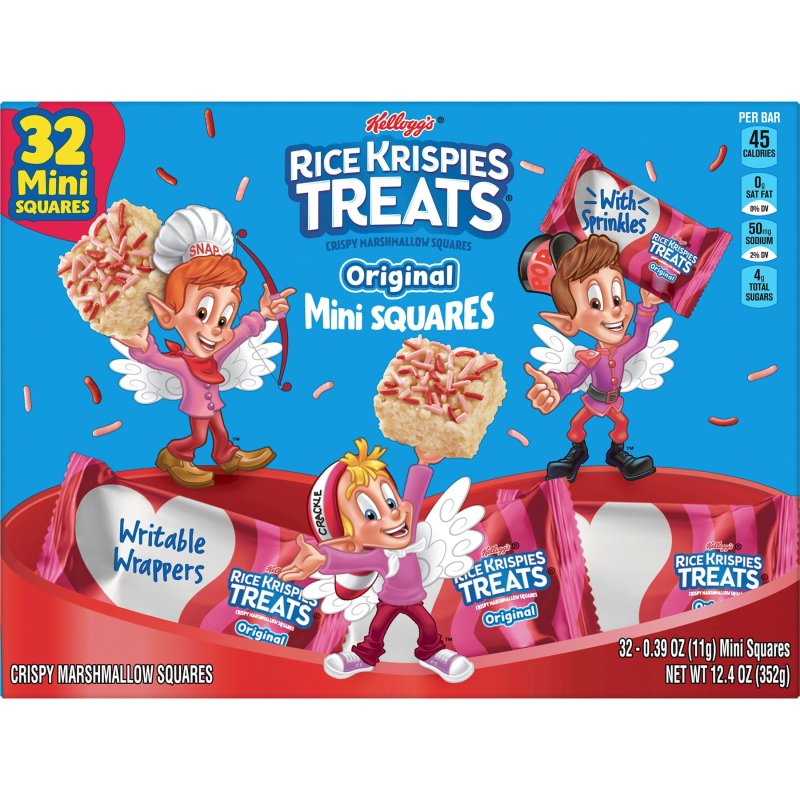 RICE KRISPIES TREATS CHEWY MINI MARSHMALLOW SNACK BARS 32-COUNT 12.4 OZ