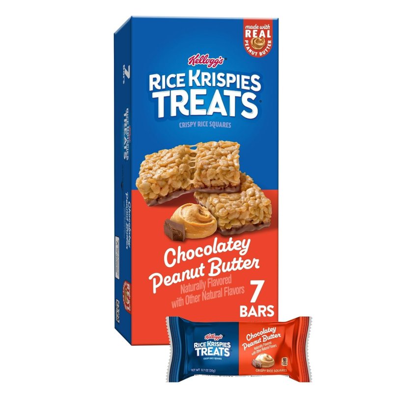 RICE KRISPIES TREATS CHOCOLATE PEANUT BUTTER SQUARES 9.8 OZ 7 COUNT