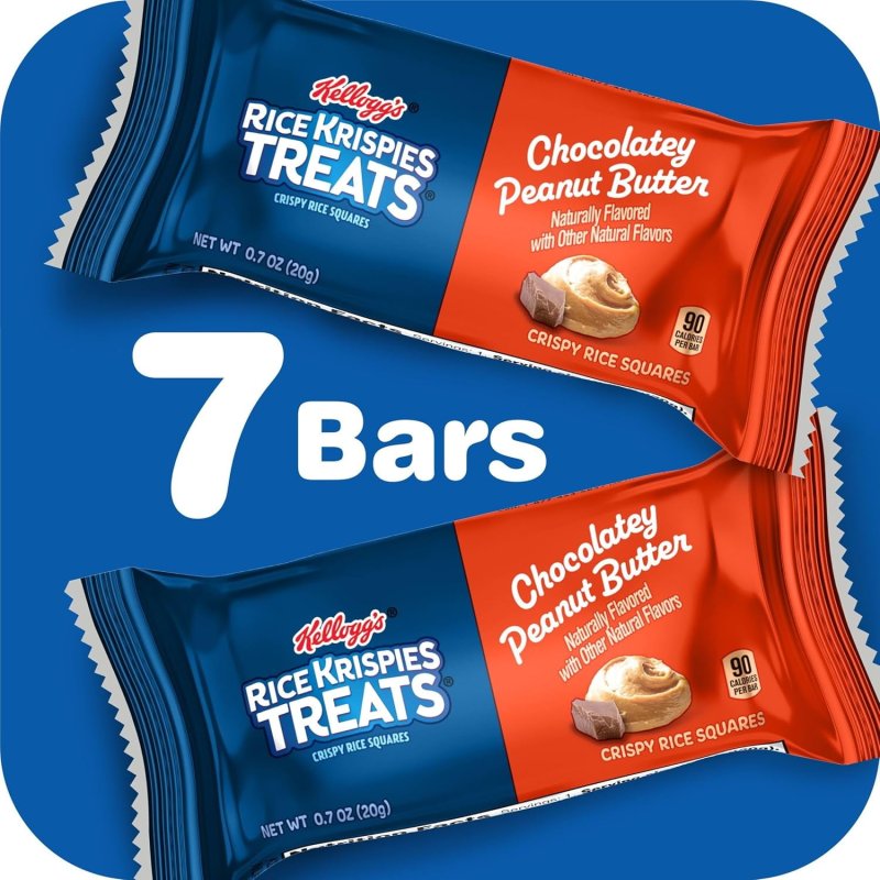 RICE KRISPIES TREATS CHOCOLATE PEANUT BUTTER SQUARES 9.8 OZ 7 COUNT