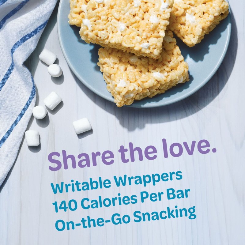 RICE KRISPIES TREATS HOMESTYLE MARSHMALLOW SNACK BARS KIDS SCHOOL LUNCH ORIGINAL 6 BOXES 36 BARS