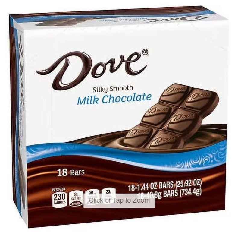 DOVE SILKY SMOOTH MILK CHOCOLATE BARS 1.44 OZ