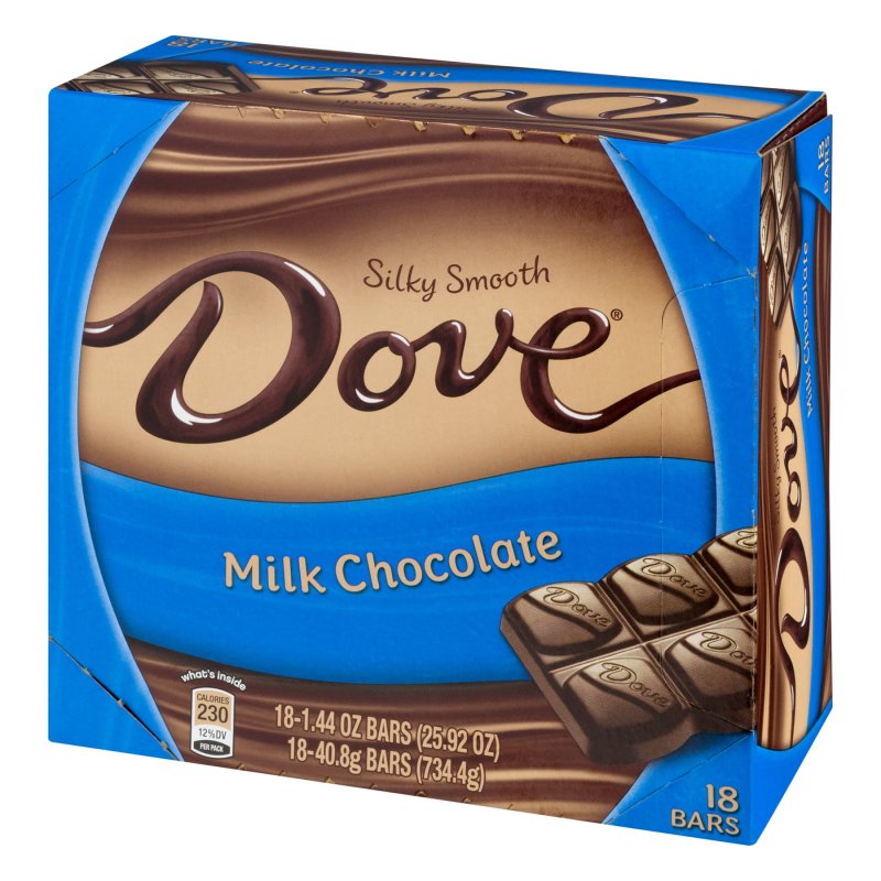 DOVE SILKY SMOOTH MILK CHOCOLATE BARS 1.44 OZ
