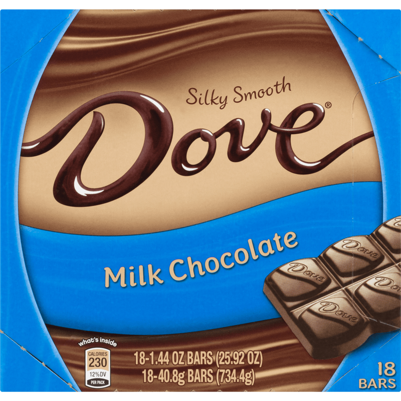 DOVE SILKY SMOOTH MILK CHOCOLATE BARS 1.44 OZ