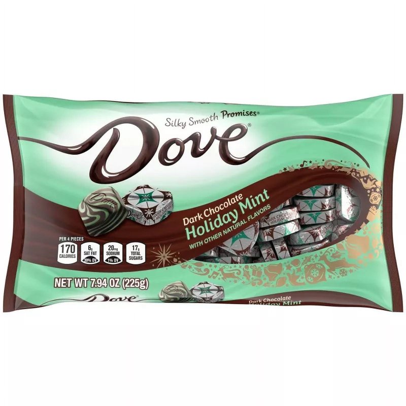 DOVE CHRISTMAS CHOCOLATE MINT SWIRL CANDIES 7.94OZ