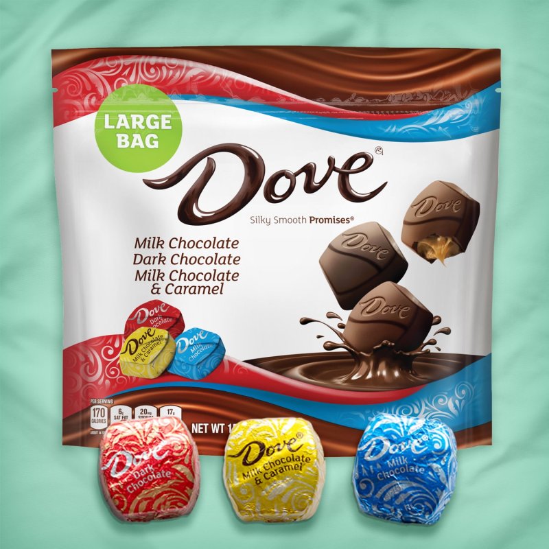 DOVE PROMISES ASSORTED MILK & DARK CHOCOLATE CANDY 15.8 OZ BAG