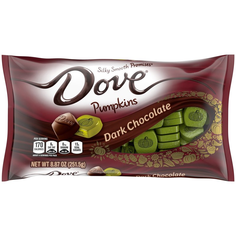 DOVE PROMISES DARK CHOCOLATE FALL HALLOWEEN CANDY 8.87 OZ