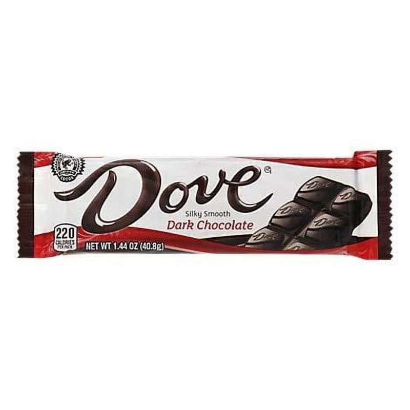 DOVE SINGLE SIZE 1.44 OZ CHOCOLATE BARS BY CANDY CABIN 6 PACK