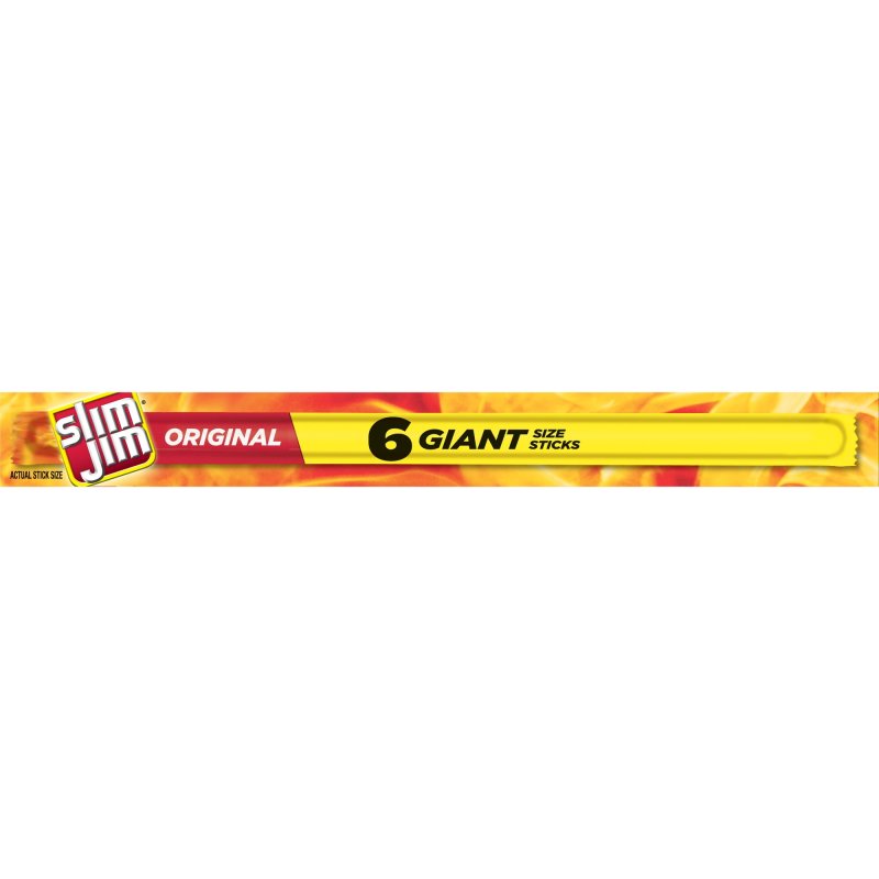 SLIM JIM MEAT SNACKS 0.97 OZ 6 COUNT