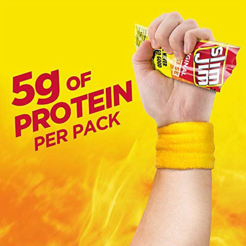 SLIM JIM ORIGINAL N CHEESE ORIGINAL FLAVOR 0.9 OZ 10 CT AMERICAN SNACK PACK
