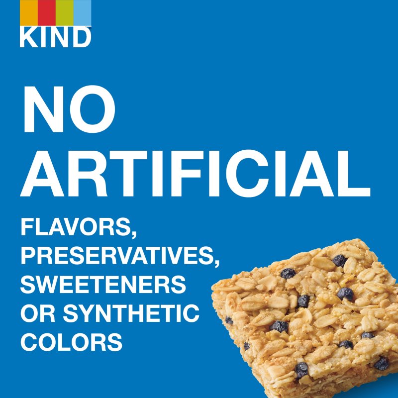 KIND GLUTEN FREE VANILLA BLUEBERRY SNACK BARS VALUE PACK 15-COUNT BOX 1.2 OZ