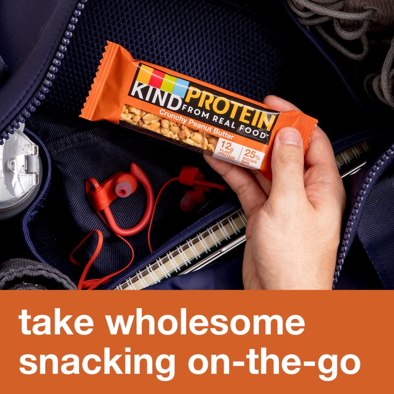 KIND PROTEIN GLUTEN FREE CRUNCHY PEANUT BUTTER SNACK BARS 1.76 OZ 5 COUNT