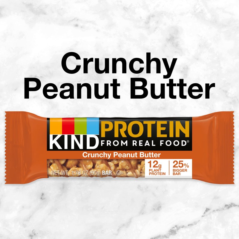KIND PROTEIN GLUTEN FREE CRUNCHY PEANUT BUTTER SNACK BARS 1.76 OZ 5 COUNT