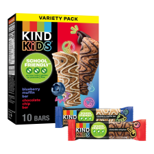 KIND KIDS SNACK BARS VARIETY PACK TREE NUT FREE PEANUT FREE GLUTEN FREE WHOLE GRAIN OATS 12.3 OZ