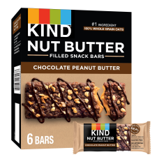 KIND CHOCOLATE PEANUT BUTTER NUT BUTTER FILLED BARS 1.3 OZ 6 COUNT