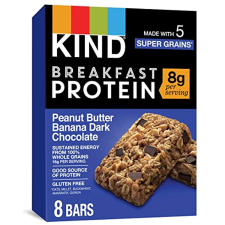 KIND DARK CHOCOLATE PEANUT BUTTER BANANA BREAKFAST BAR PACK OF 8 BARS