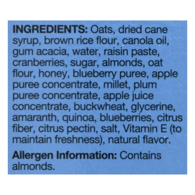 KIND BLUEBERRY ALMOND BREAKFAST BAR GLUTEN FREE 1.76 OZ 8 SNACK BARS
