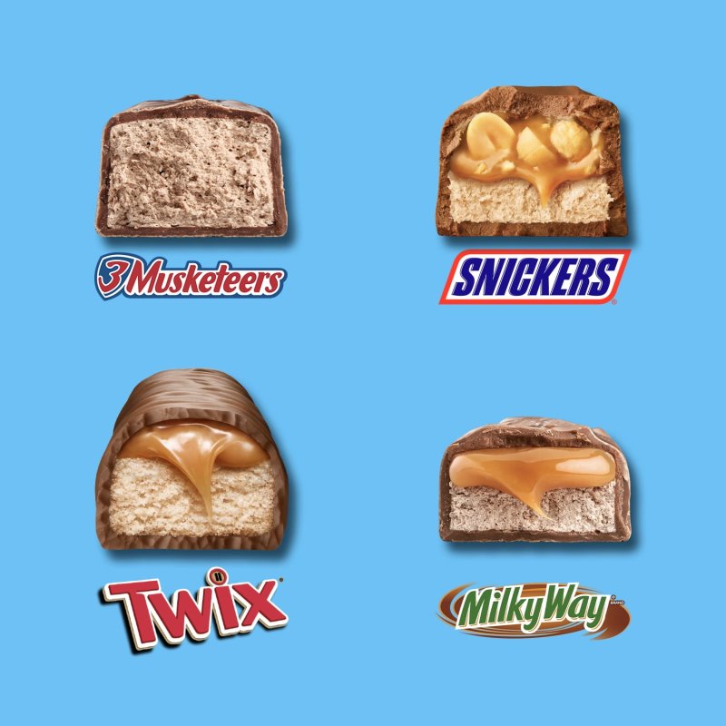 MARS MIXED SNICKERS TWIX MORE MINIS CHOCOLATE BARS VARIETY PACK 8.31 OZ