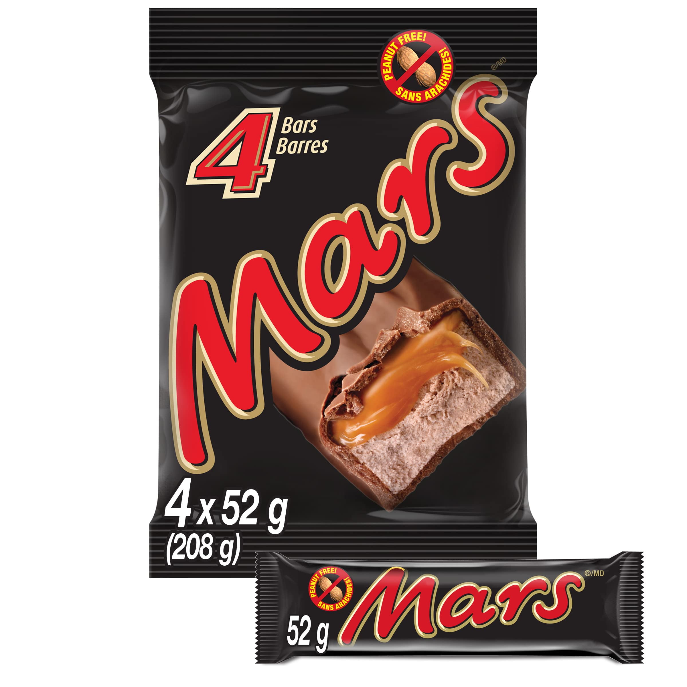MARS BAR 4 PIECE PACK 208G 7.3OZ