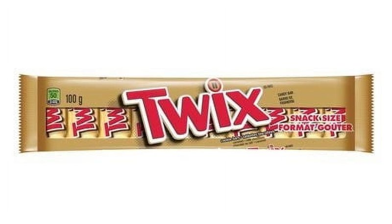 MARS IMPORTED MARS TWIX CARAMEL MILK CHOCOLATE SNACK SIZE COOKIE BARS