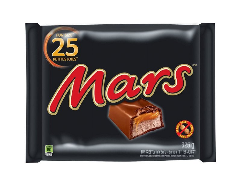 MARS CHOCOLATE HALLOWEEN CANDY BARS 25 PACK 325G 11.5 OZ