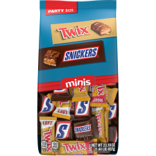 MARS SNICKERS TWIX MINIS MILK CHOCOLATE BARS VARIETY PACK 23.19 OZ