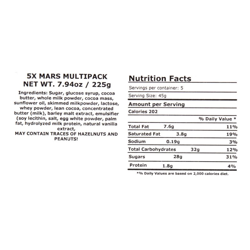 MARS MILK CHOCOLATE BARS 7.9 OZ PERFECT SNACK FOR CHOCOLATE LOVERS