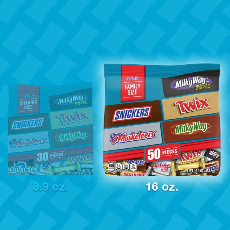 MARS CHOCOLATE ASSORTED MINIS CANDY BARS 16.0OZ