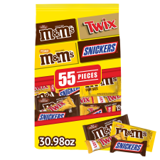 MARS MIXED M&MS SNICKERS TWIX MILK CHOCOLATE CANDY BARS VARIETY PACK
