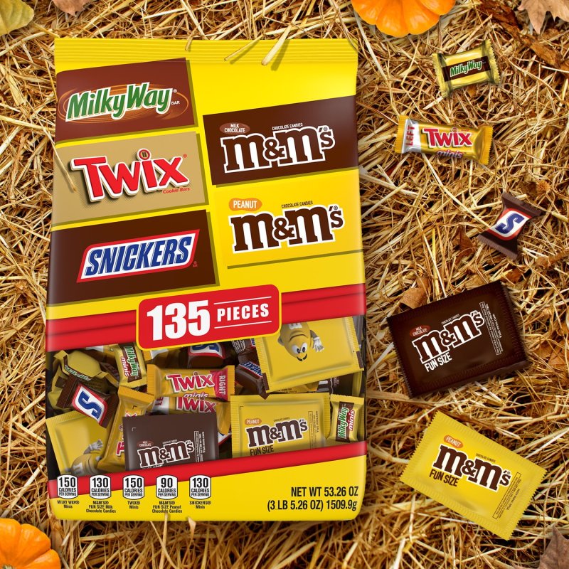 MARS MIXED MMS PEANUT AND MORE BULK HALLOWEEN CANDY ASSORTMENT 53.26OZ 135 CT