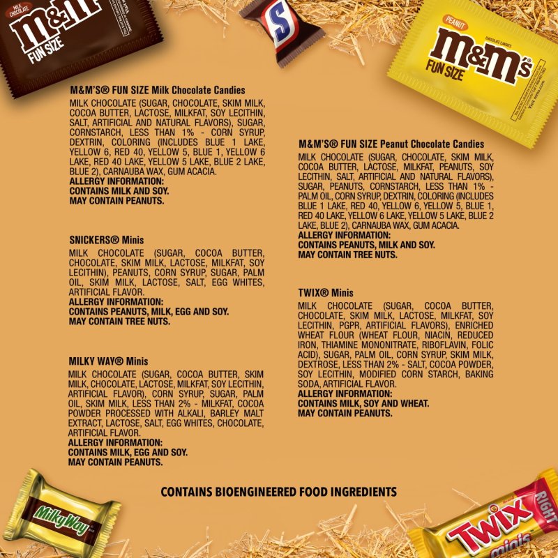 MARS MIXED MMS PEANUT AND MORE BULK HALLOWEEN CANDY ASSORTMENT 53.26OZ 135 CT
